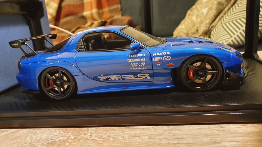 Ignition model 1/18 Mazda RX-7 (FD3S) Re Amemiya Blue IG1046