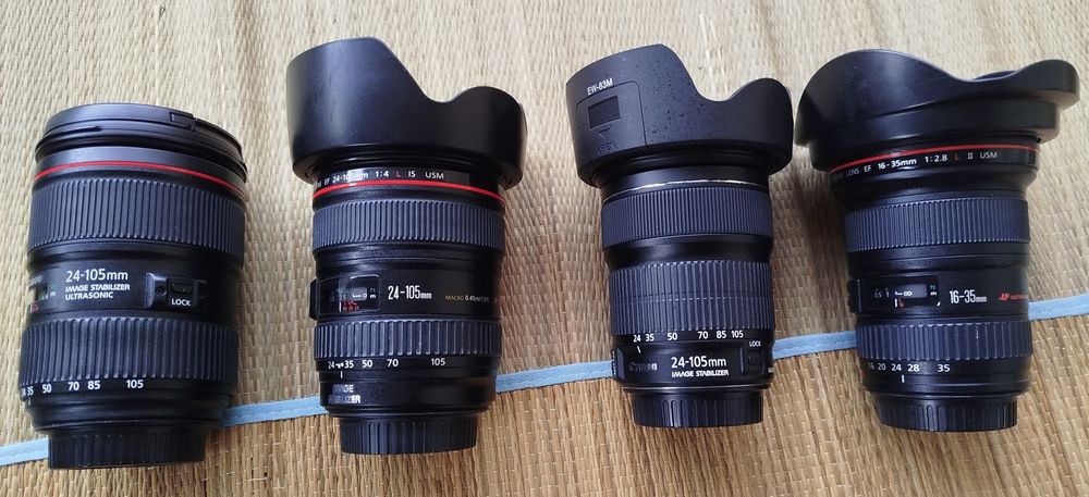 Canon EF 70-200 f4, 70-300, 16-35 f2.8 II