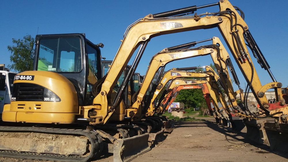 Екскаватори масою 5-22тон.Гідромолот.Ямобур.Послуги трала.