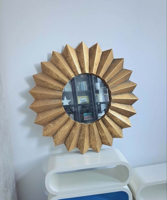 Lustro słońce metalowe