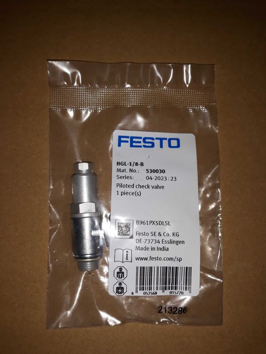 Sterowany zawór zwrotny FESTO - HGL-1/8-B