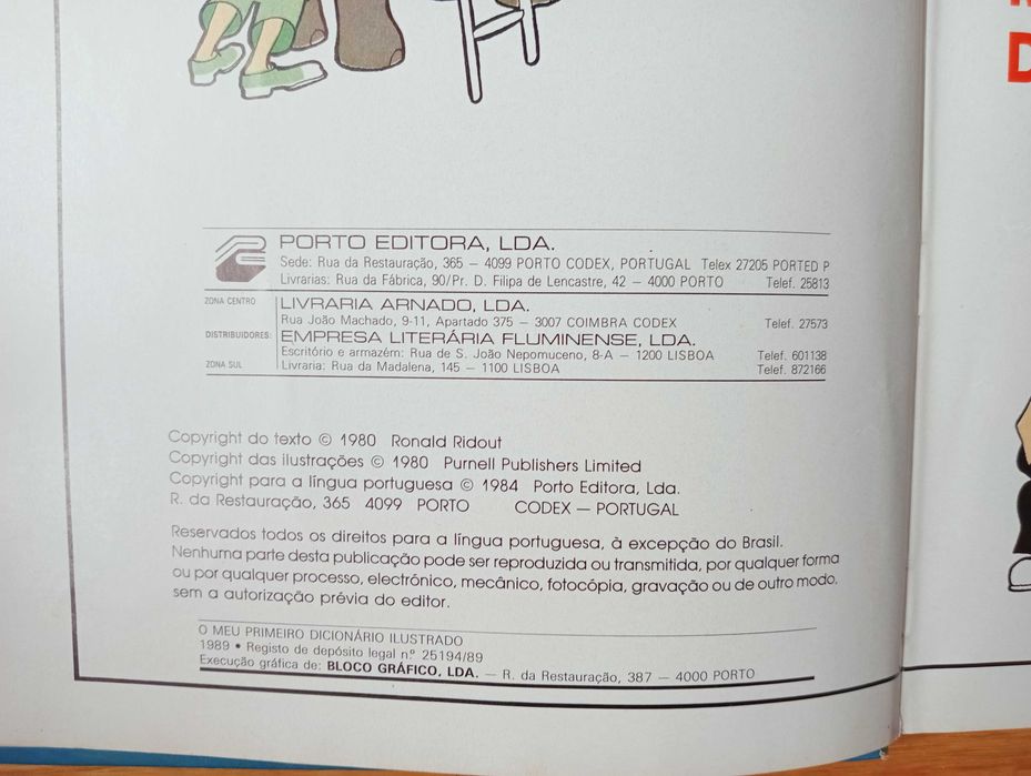 Livro – O meu primeiro Dicionário Ilustrado