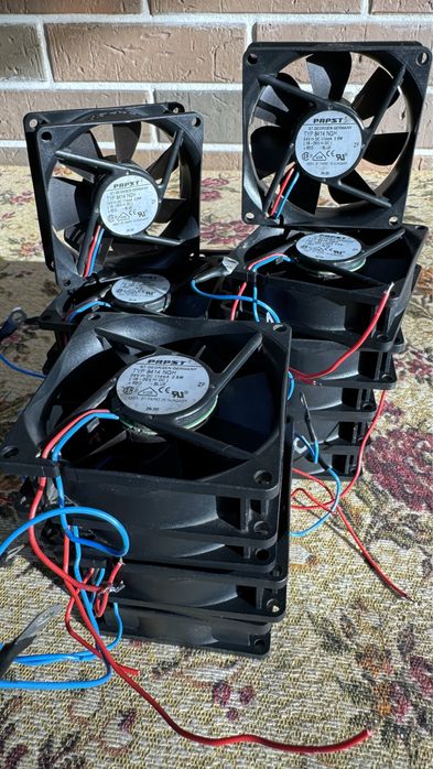 Профессиональные вентиляторы PAPST 12V, 24V, 220V.