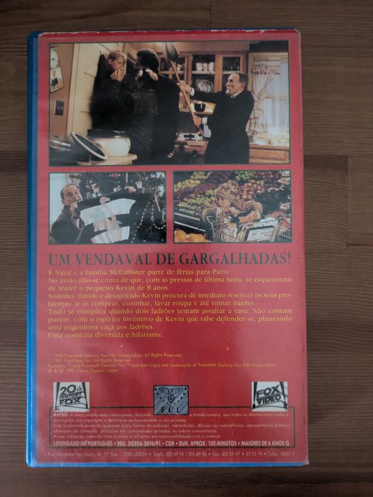VHS " Sozinho em Casa " 1990 (Opt. Estado)