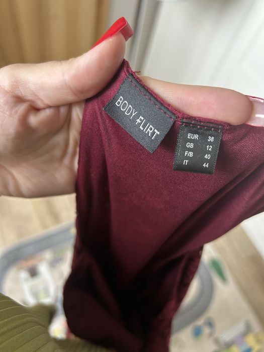 Sukienka maxi dluga bordowa rozmiar 38 nowa Bonprix