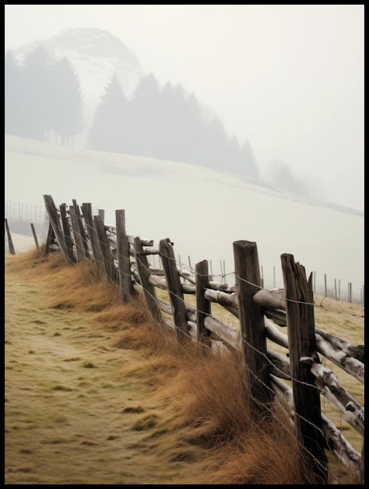 Plakat 75x100cm Spowity Mgłą