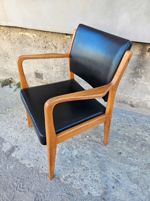 Fotel mid-century modern, duński design 50.-60. XX w, transport