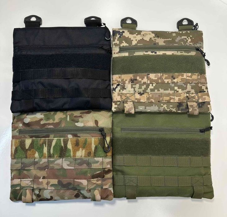 Чоловіча тактична сумка месенджер через плече тактическая плечо чорна