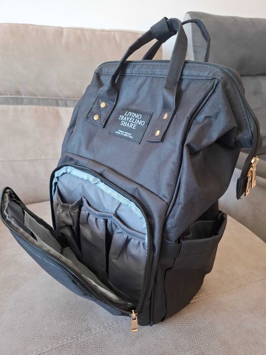 Mochila de fraldas e acessórios para o bebé com grande capacidade