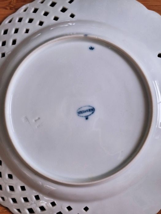 Śliczna patera Miśnia Teichert wzór cebulowy