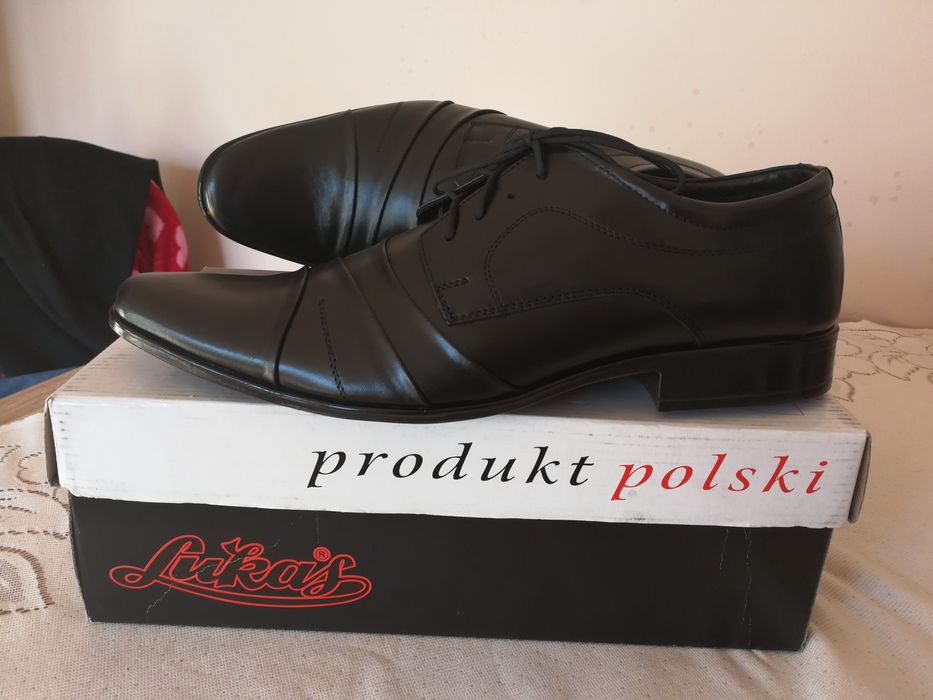 Buty wizytowe Lukas Vistula skóra naturalna męskie