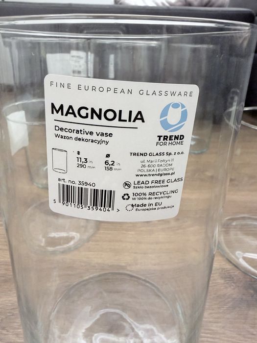 Wazony cylindryczne, lampiony, w dwóch rozmiarach  16 szt.