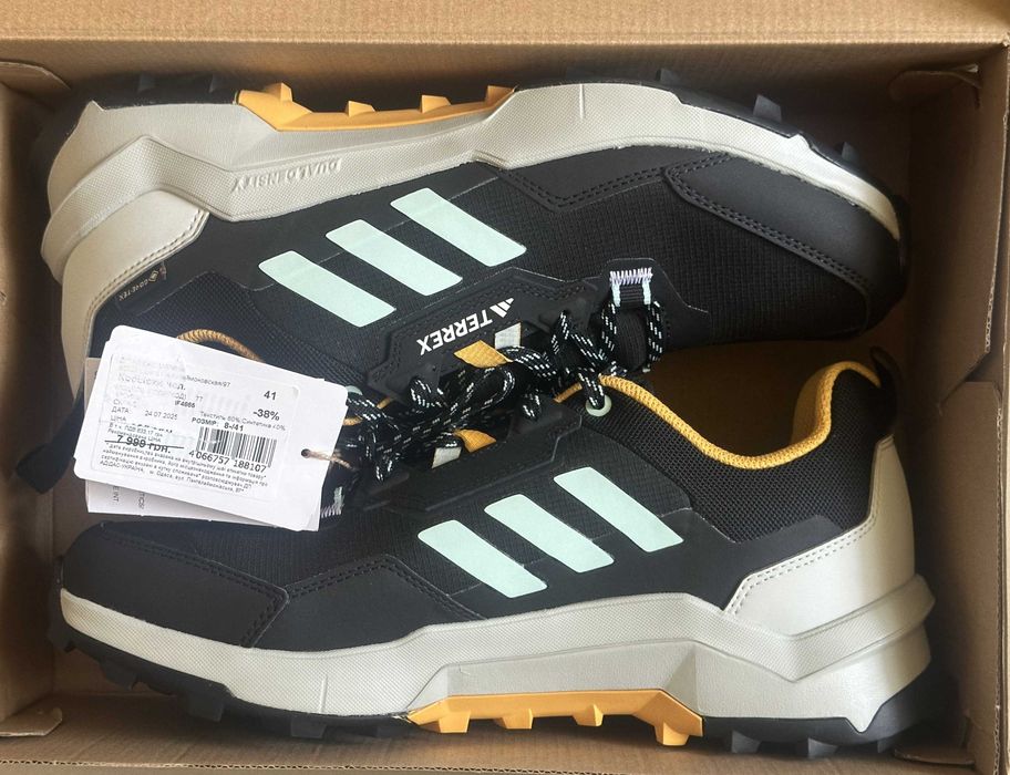 Трекинговые кроссовки Adidas Terrex AX4 GORE-TEX р. EUR-42,5/41-27 см.