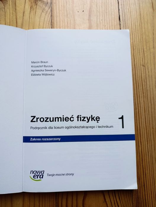 Zrozumieć fizykę klasa 1 szkoła ponadpodstawowa