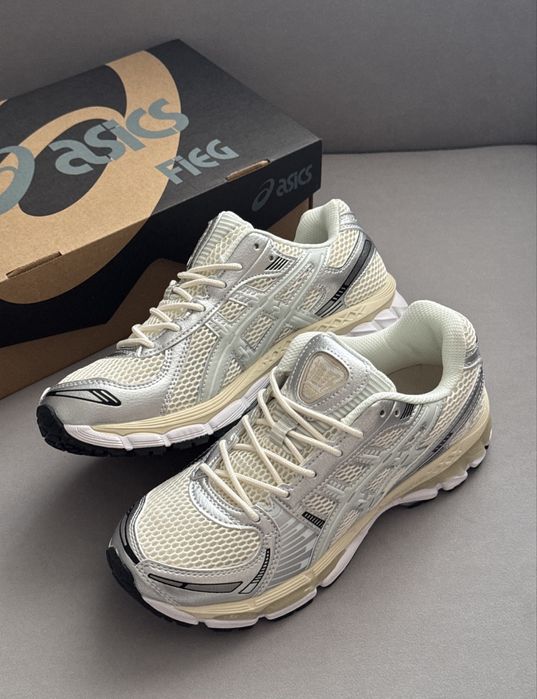 Топ Якість! Кросівки Asics Gel-Kayano 12.1 Cream Pure Aqua x Ronnie Fieg•асікс (білі),asics