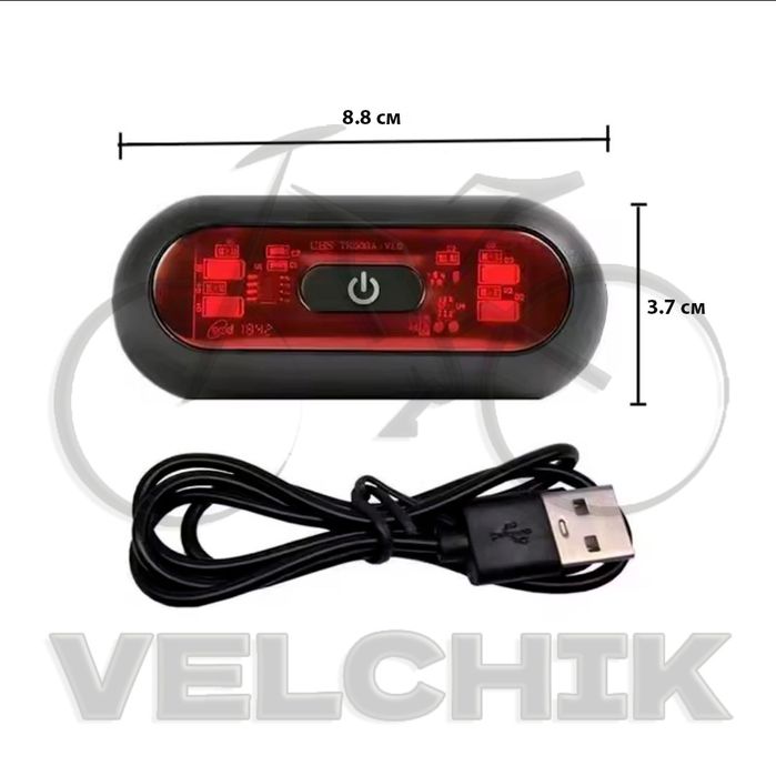 Габарит на шолом для велосипеда,габаритный фонарь на шлем велосипедный