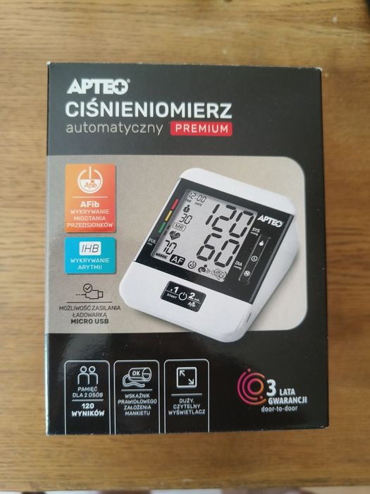 Ciśnieniomierz automatyczny Apteo Premium