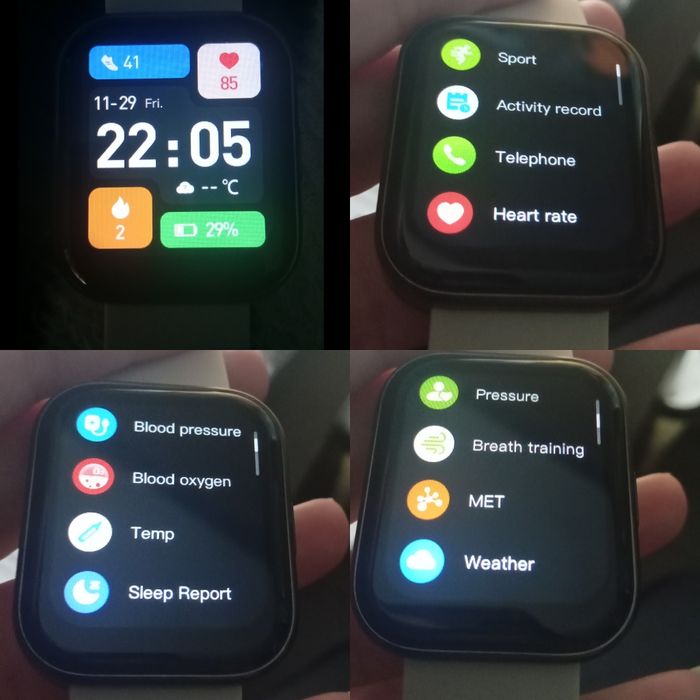 Smartwatch GTS4 NOVO Negociável c/ batimento cardíaco e pedómetro
