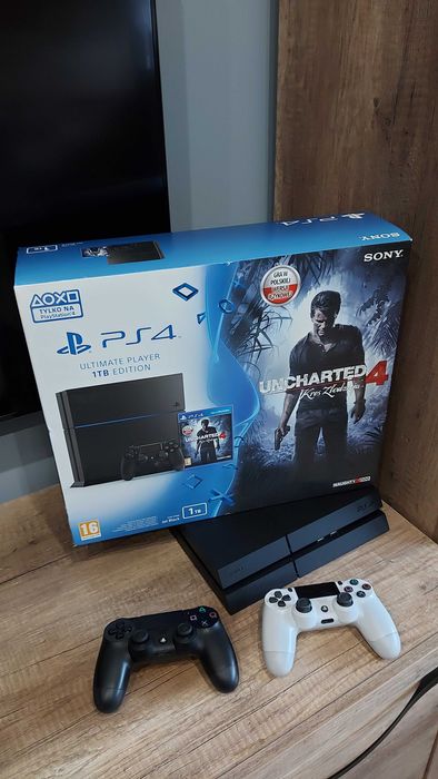 Playstation 4 1tb + uncharted4. Jak nowa!