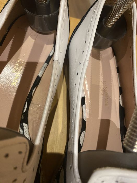 Loft37 L37 mokasyny, polbuty 37 w groszki