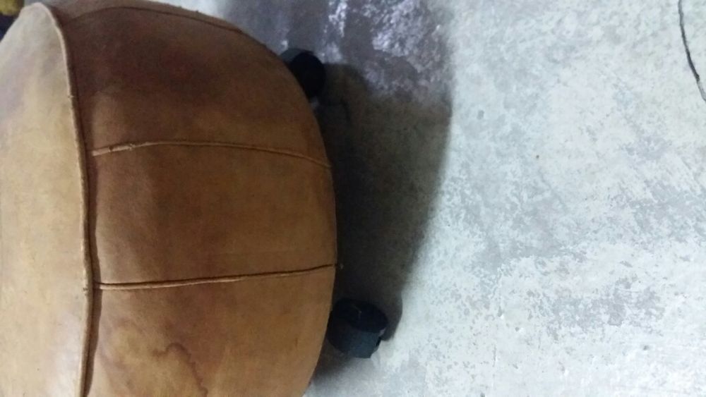 Podnóżek pufa puf marokańska Maroko skóra