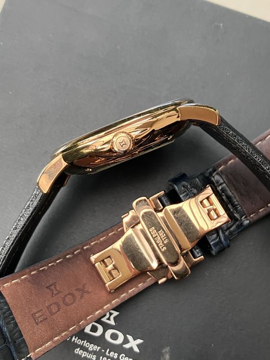 Zegarek EDOX Les Bemonts Automatic Day-Date