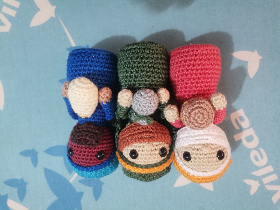 Presépio em croché amigurumi.
