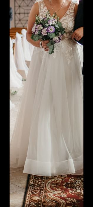 Suknia ślubna tiul lekka polecam