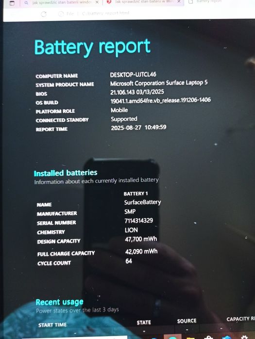 Microsoft Surface laptop 5 i7/16/512