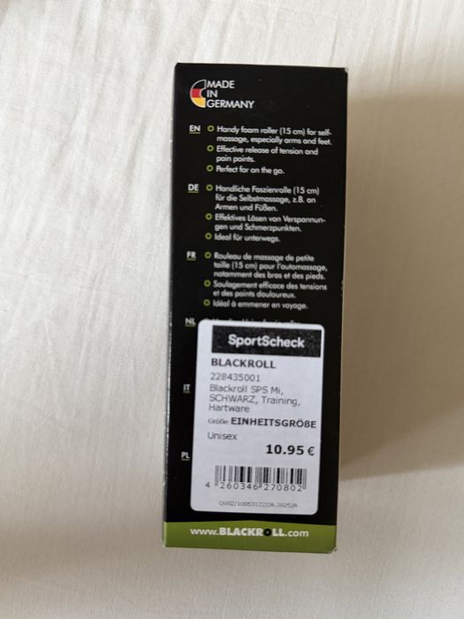 Масажний ролик «Blackroll mini» Germania