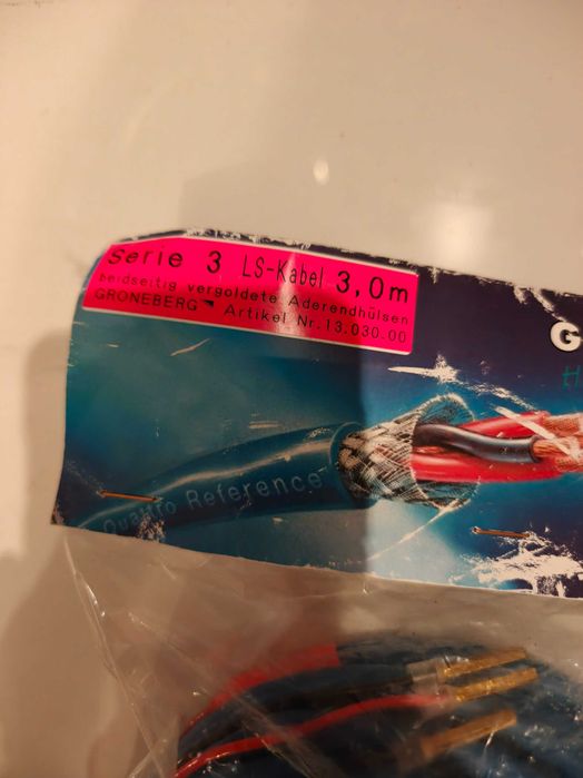 GRONEBERG Series 3 LS cable 2X3M ! Audiofilskie kable głośnikowe !Nowe