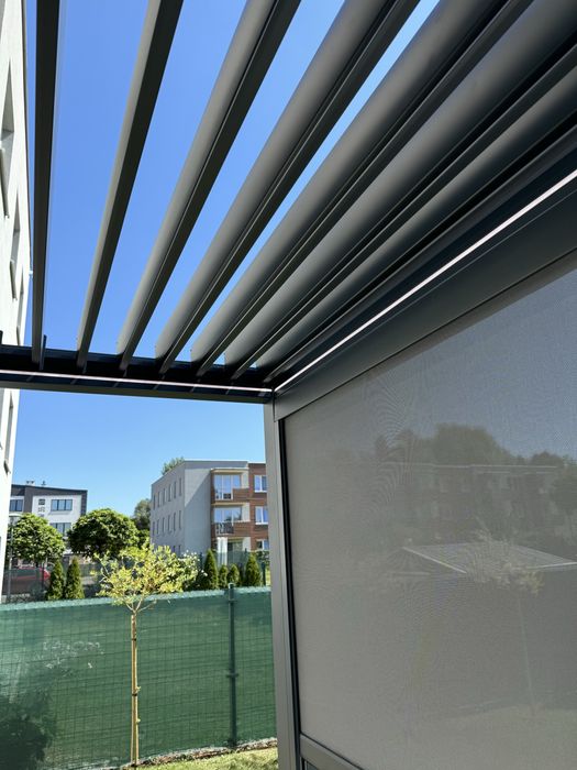 Pergola Ogrodowa 3x4 Aluminiowa Elektryczna LED Bioklimatyczna