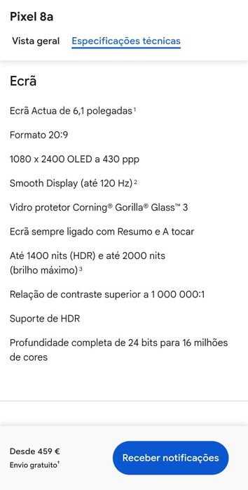Google Pixel 8a 5G com Inteligência Artificial Super Potente