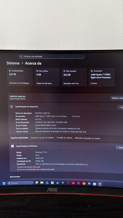 Pack Gamer (PC / Monitor / Câmera / Barras LED)