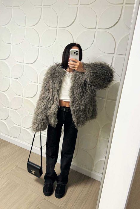 Шуба жіноча дуже стильна та тепла | шуба женская зимняя модель 660