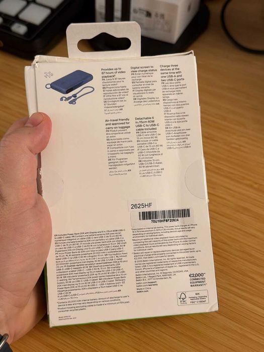 Belkin BoostCharge Power Bank 20K with Display (bateria externa)