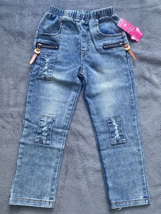Spodnie jeansowe, r.110
