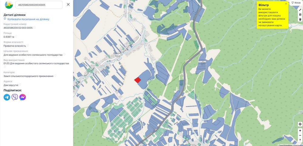 Продаж ділянки у с.Верхній Турів (94 сот.) БЕЗ КОМІСІЇ.