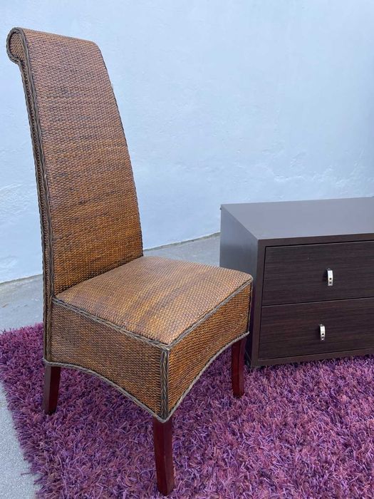 Conjunto de 2 cadeiras em rattan