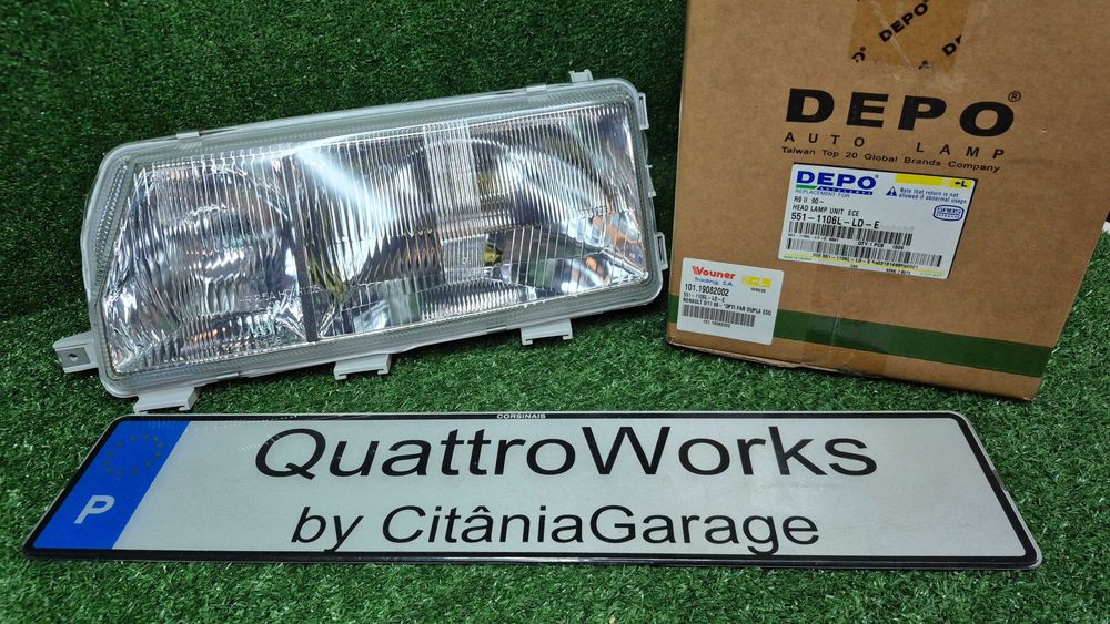 Otica Farol Frente Esquerdo Renault 19 1988 a 1992 Ref. 551-1106L-LD-E DEPO - NOVO