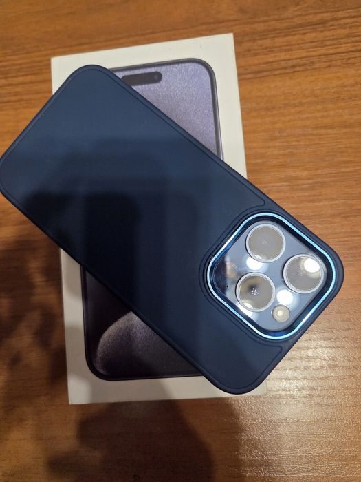 Apple iPhone 15 Pro 128GB Blue Titanium • Stan Idealny • Komplet •