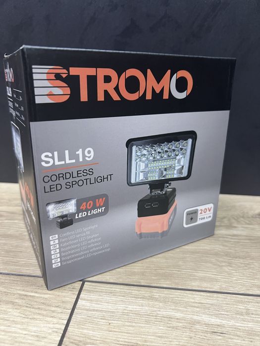 Акумуляторний світлодіодний прожектор Stromo SLL19 без акб та зп 40 W