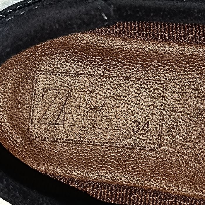 Sapatos Camurça Azul Zara Criança Tamanho 34