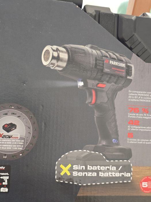 Pistola Calor Parkside 20V