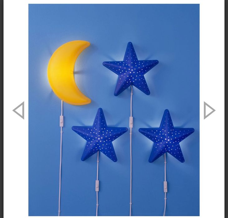 Ikea бра / лампа дитяча настінна ікеа місяць / зірка