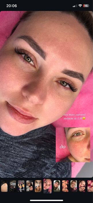 Нарощення ламінування вій міжвійка