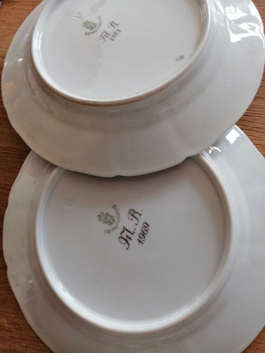 Chávena +2 pires+2 pratos doce porcelana alemã Nymphnenburg