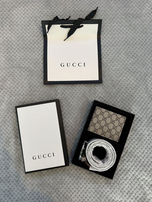 Pack cinto + carteira Gucci
