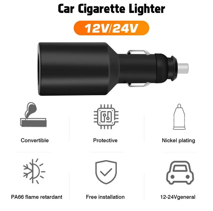 12-24v перехідник в прикурювач, адаптер