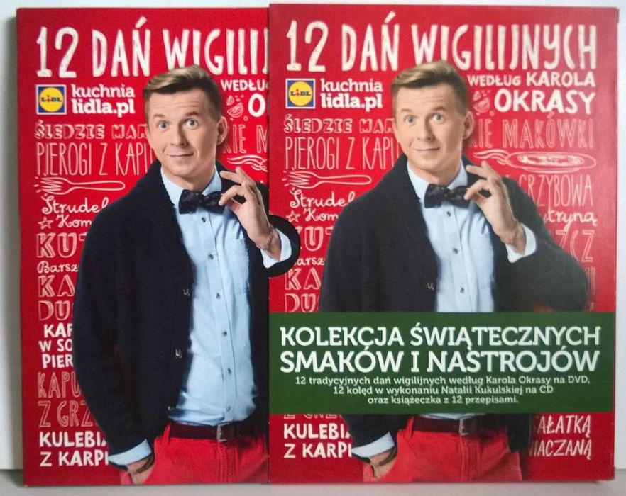 CD Kolędy Natalia Kukulska + DVD 12 dań wigilijnych Karol Okrasa NOWE